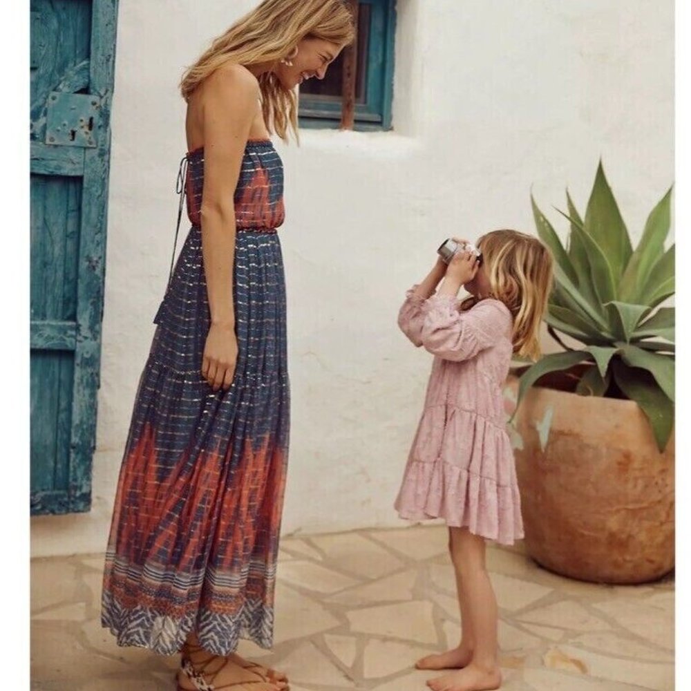Anthropologie Verb Pallavi Singhee 6 NWT Nora Strapless Maxi Dress Bohemian - Picture 11 of 11